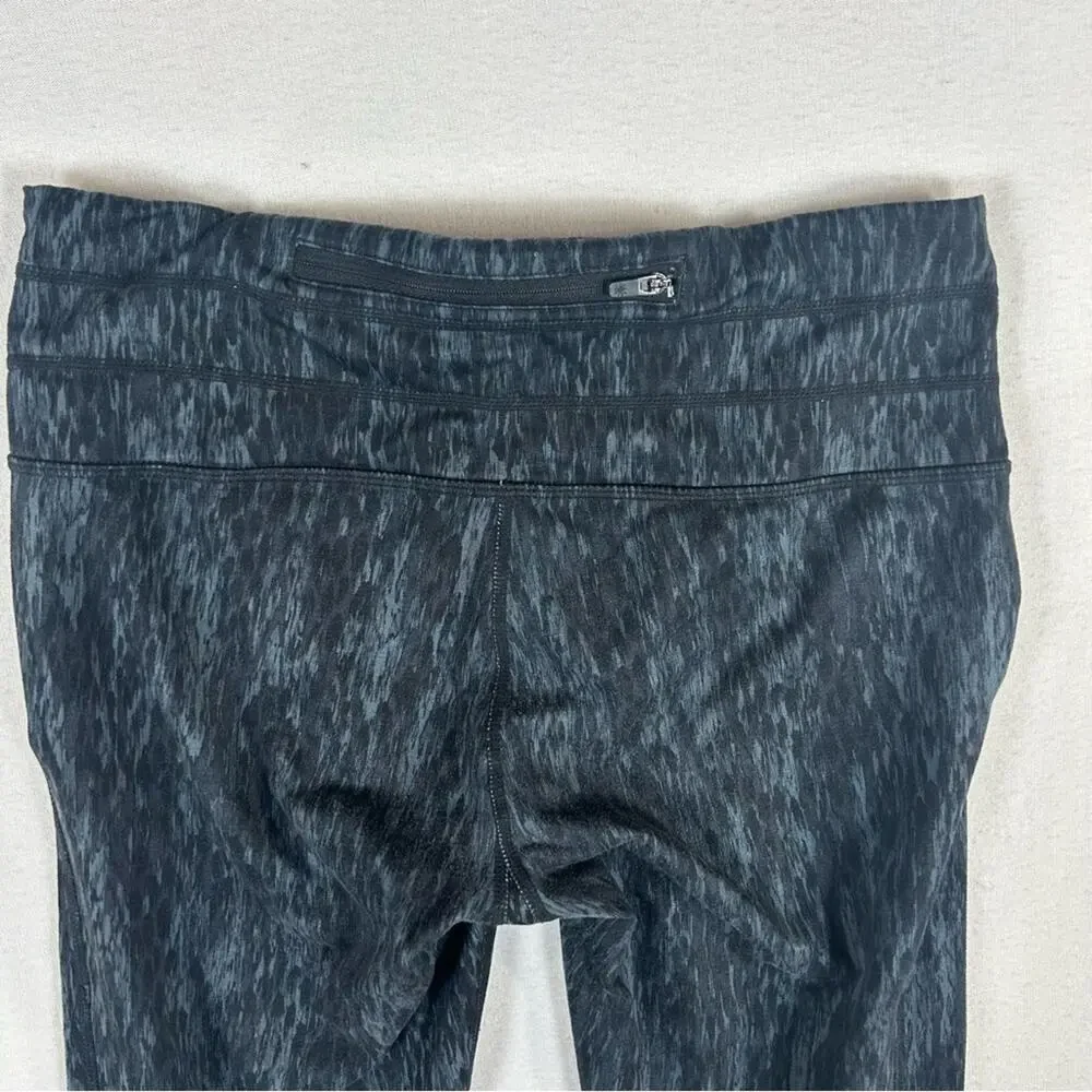 Athleta Wide Waist Mesh Inserts Zip Pockets Women’s S Small Capri Crop Low Rise